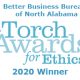 Torch Wins 2020 North Alabama Better Business Bureau Torch Award for Marketplace Ethics